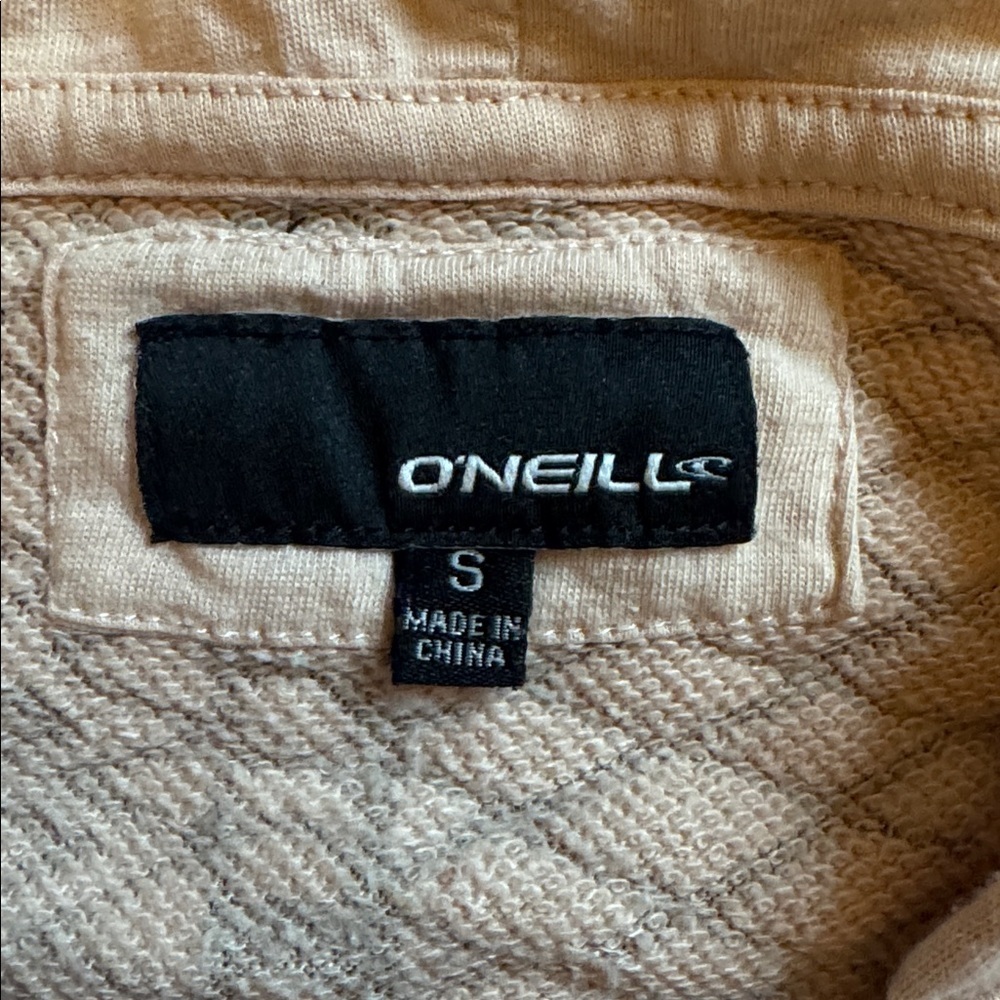 O'Neill Women Hoodie long sleeve size small light pink textured - Picture 2 of 6